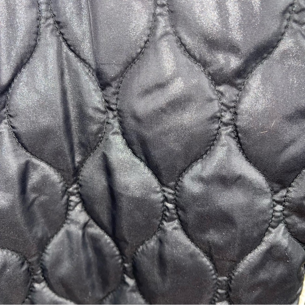 G-STAR RAW Midder Quilted Bomber Jacket Black White Trim Collar Sz M - Picture 7 of 11